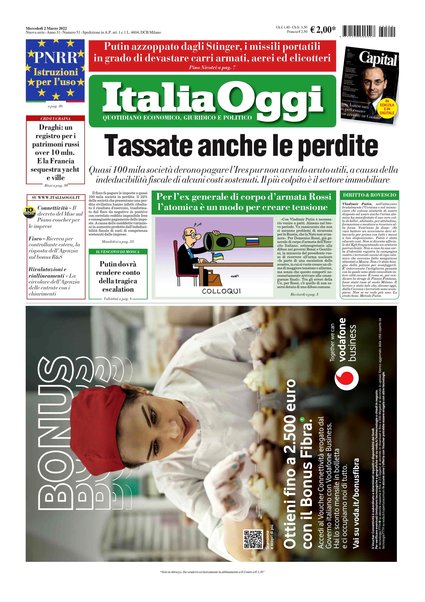 Italia oggi : quotidiano di economia finanza e politica